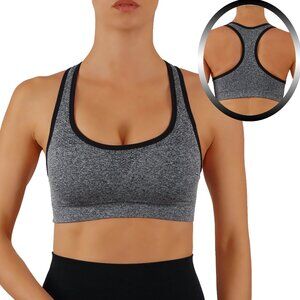 NWT Sports Bra with breathable racer back high support